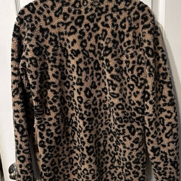 Maurices Leopard Print Teddy Jacket - Picture 3 of 5